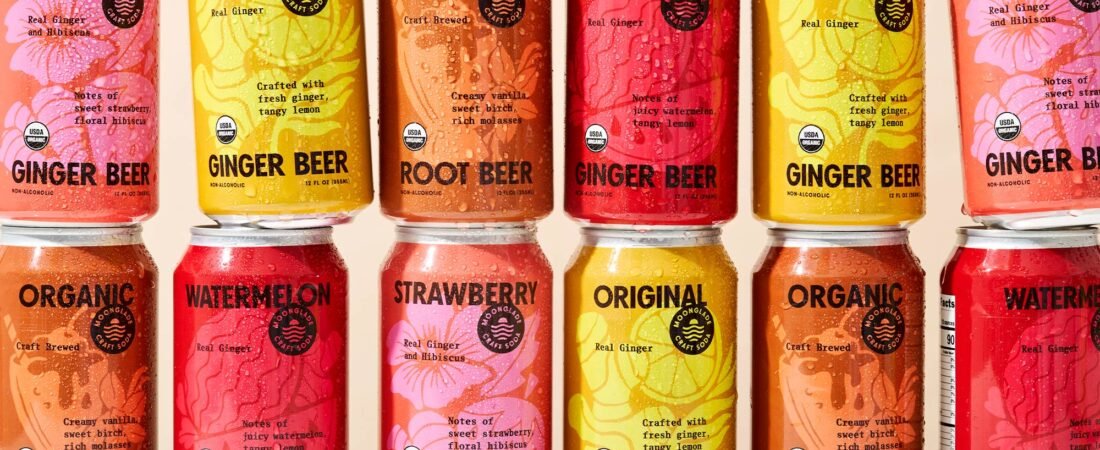 Moonglade Soda’s Redesign Brings California Clean to the Cooler