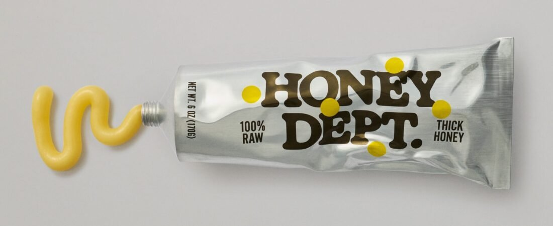 Honey Department’s Brand Identity Lays It On Thick (and From an Aluminum Tube)