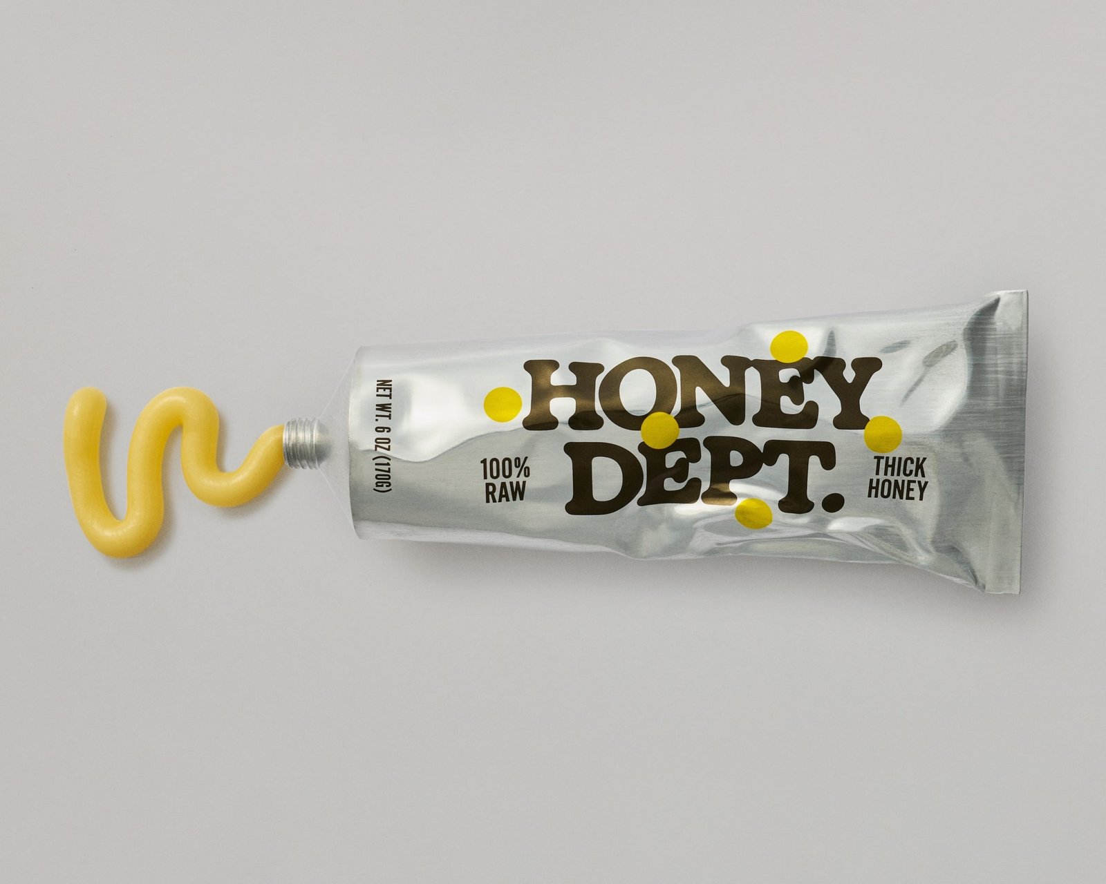 Honey Department’s Brand Identity Lays It On Thick (and From an Aluminum Tube) Honey Department’s Brand Identity Lays It On Thick (and From an Aluminum Tube)