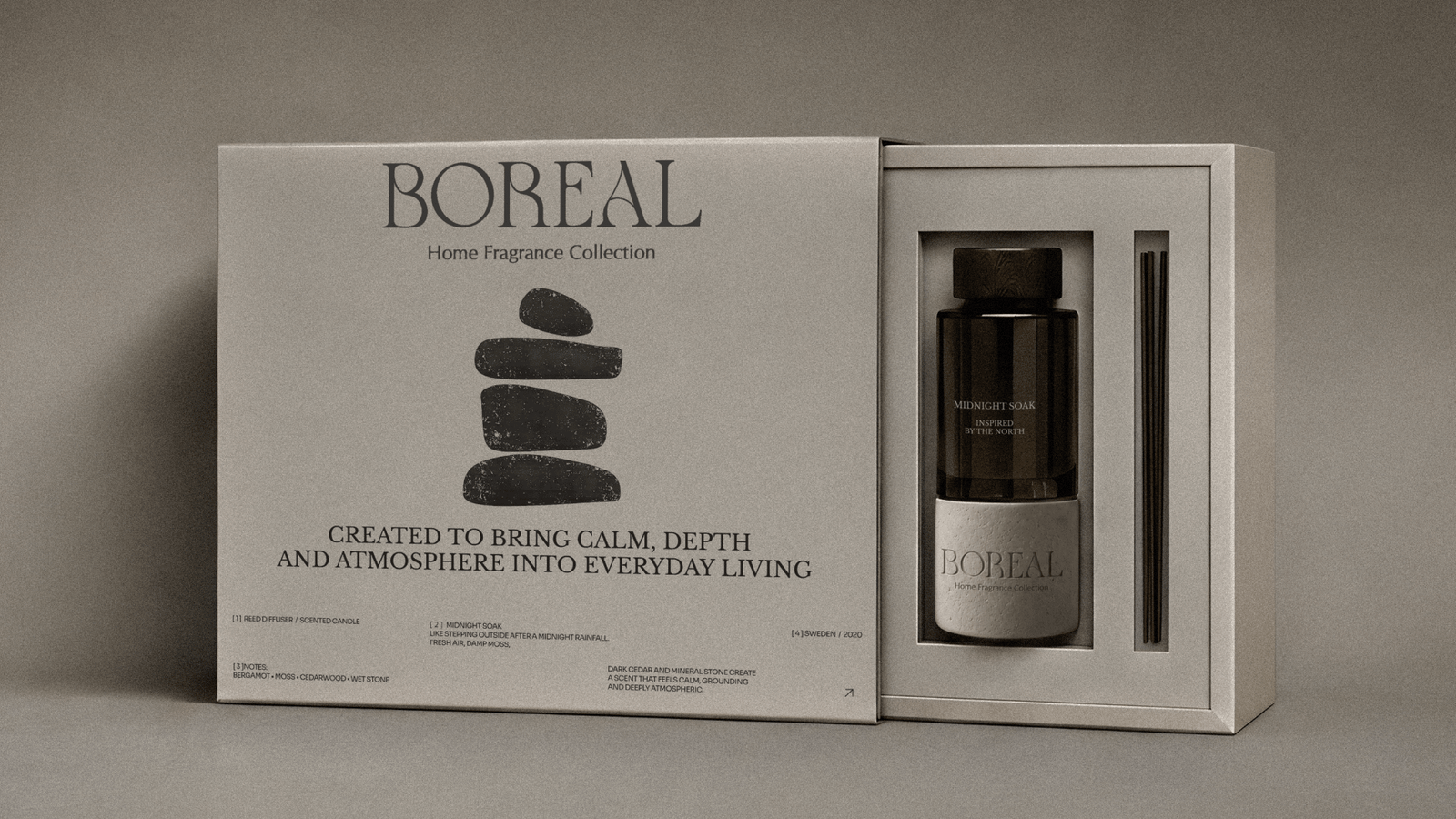 Boreal Points North Through Stone and Scent